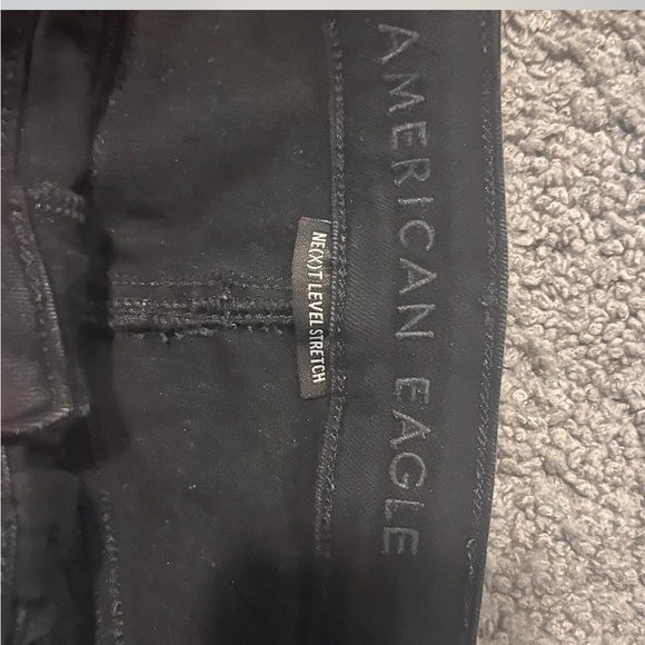 Black Ripped American Eagle Jeans Vintage Size 6 - Picture 7 of 8